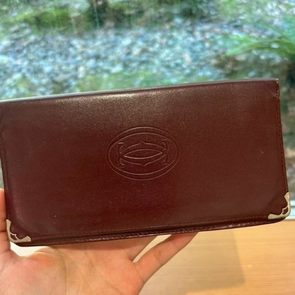 Cartier Other - 24HR SUPRISE SALE Cartier Bifold Men's Leather Long Wallet